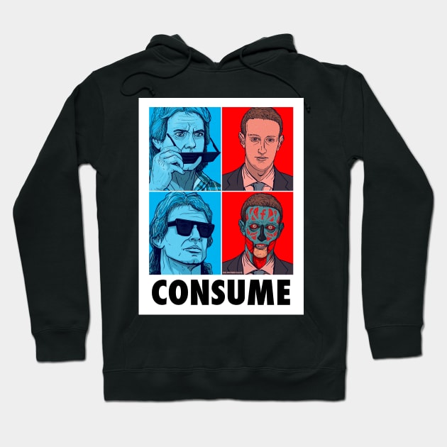 PUT ON THE GLASSES - THEY LIVE + ZUCKERBERG Hoodie by HalHefner